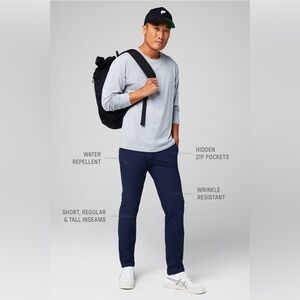 Fabletics The Don Trouser (Slim Fit) Sz 32x30